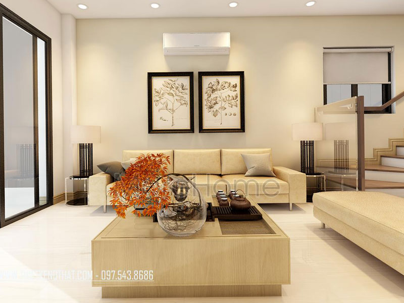 Trang trí nội thất hiện đại tại nhà phố Long Biên