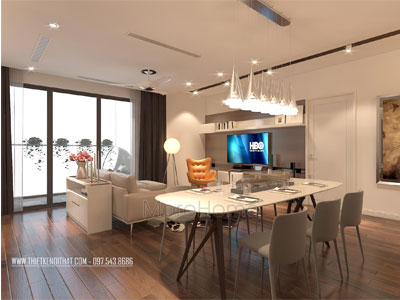 Thiết kế nội thất phòng bếp tại Imperia Garden