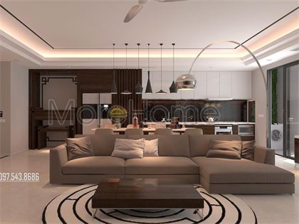 Thiết kế phòng khách chung cư Timescity