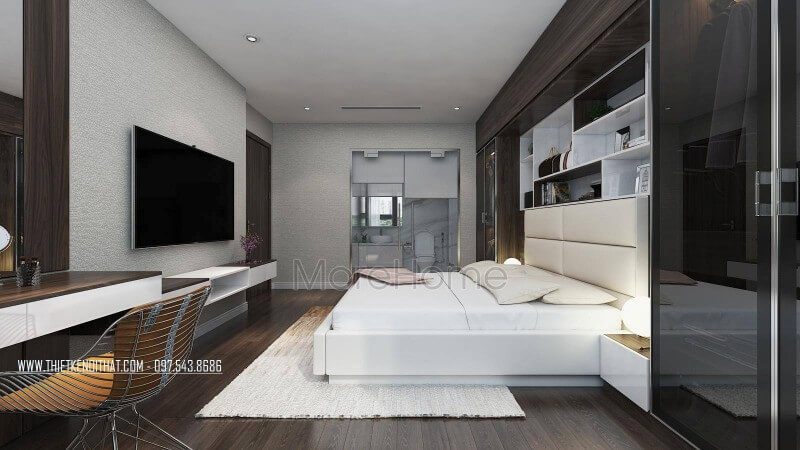Phòng ngủ sáng tạo với mẫu đồ nội thất thông minh