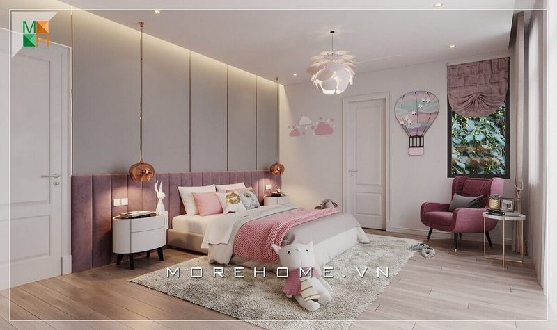 Sofa màu hồng phấn