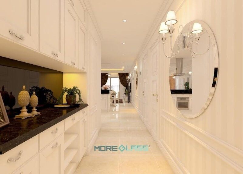 Thiết kế, sản xuất gương trang trí ốp tường chất liệu gương bỉ 5mm cao cấp chống ẩm mốc đẹp